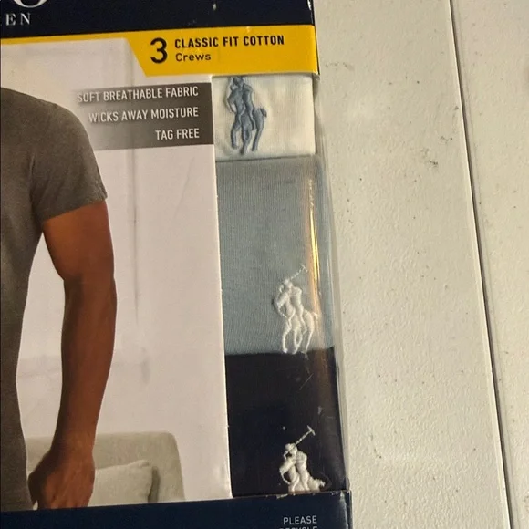 Polo by Ralph Lauren Men's Classic 3 PackCrew Neck Tee Medium - Picture 2 of 6